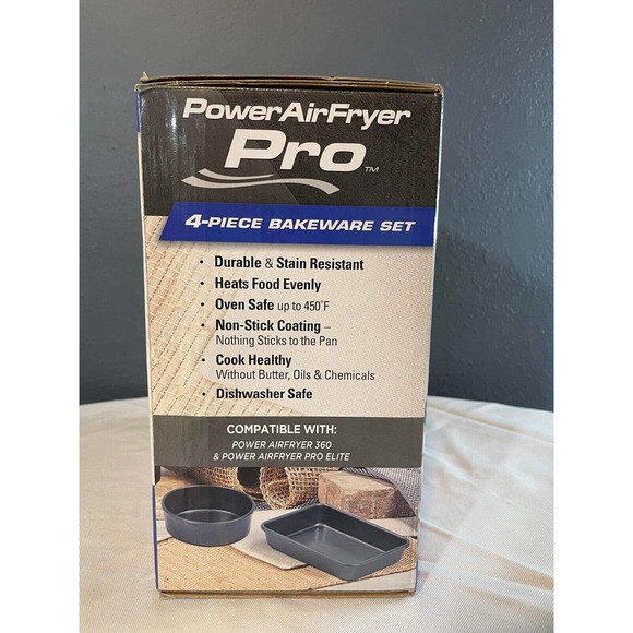 Power Airfryer pro Nonstick Bakeware 4-Piece Set Brand New In Box - Picture 2 of 6